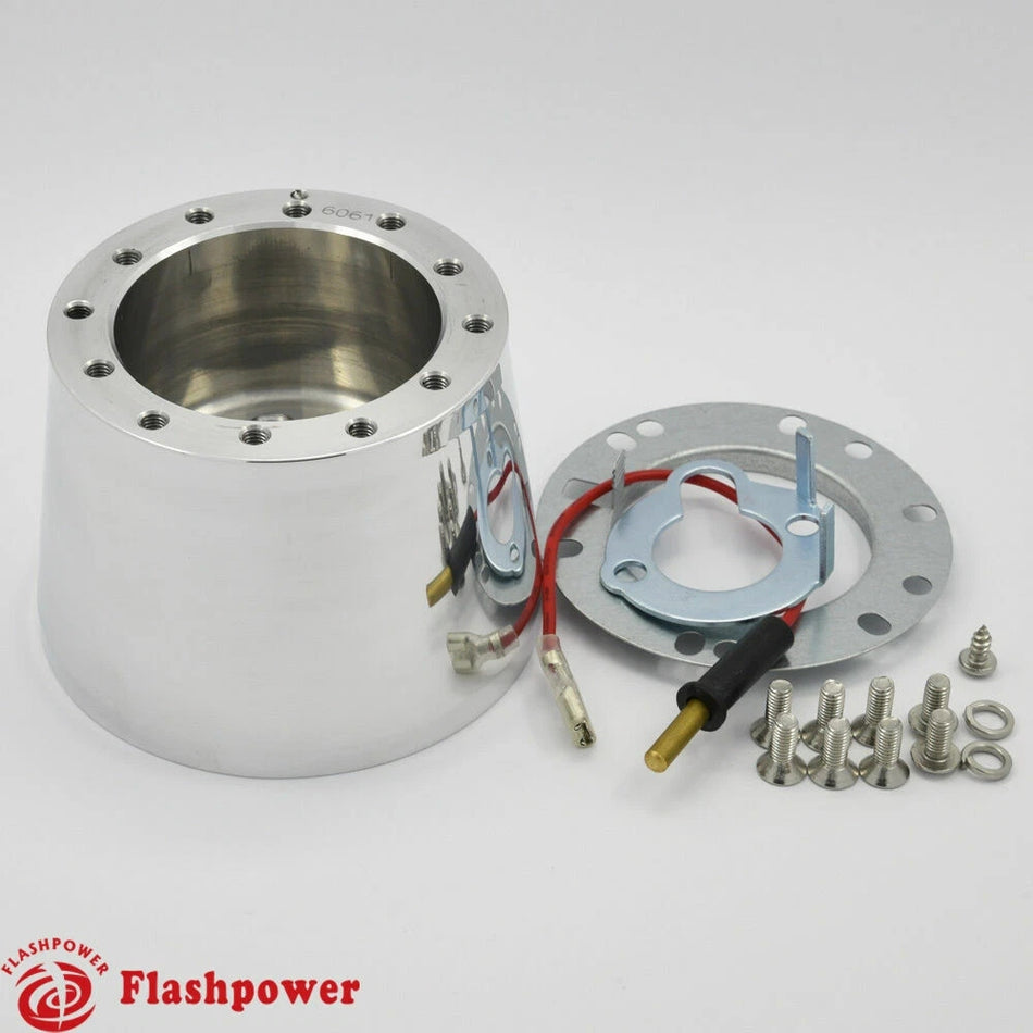 6 Hole Steering Wheel Hub Adapter Boss Kit GM Chevrolet Cadillac Truck Polished