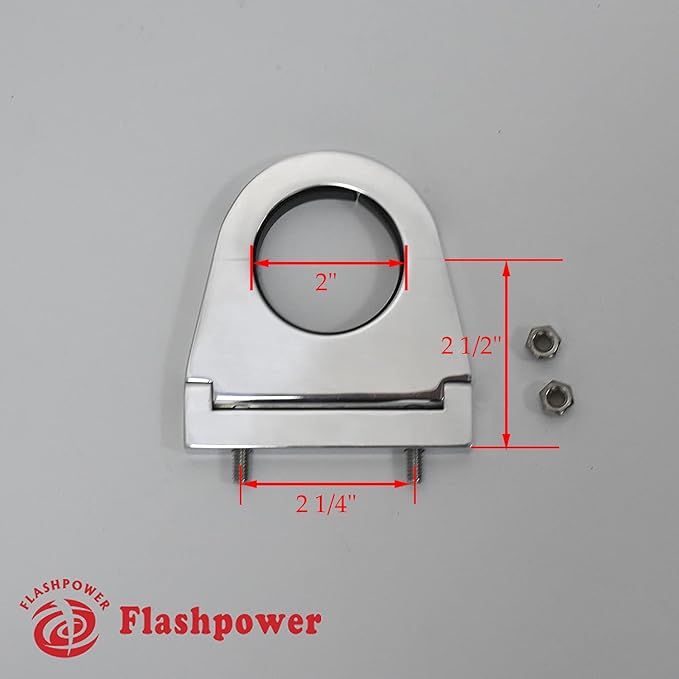 Flashpower 2'' Billet Column Drop 2-1/2'' Drop + 2'' Swivel Column Floor Mount