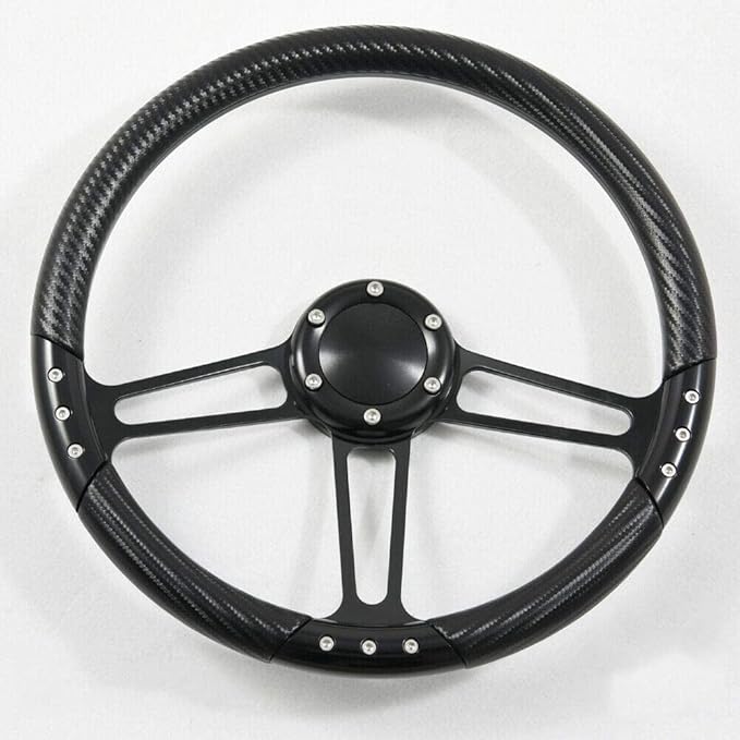 14'' Billet Steering Wheels Street Rod Comet Cyclone Marquis w/ Horn