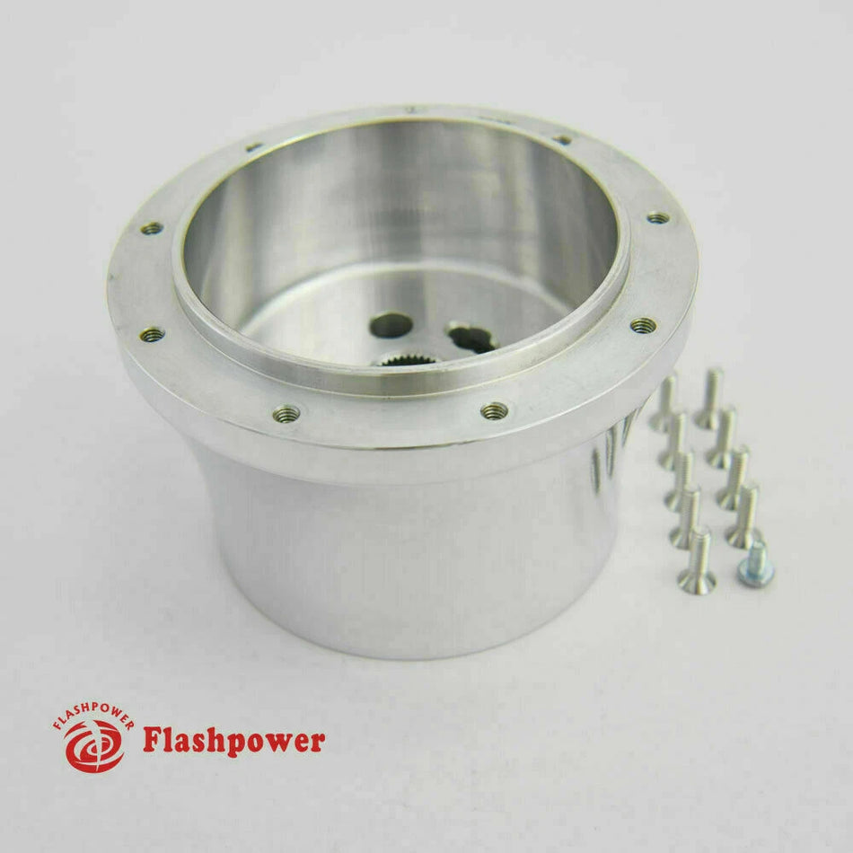 GM Chevy Steering Wheel Adapter 9 Bolt Billet Polished