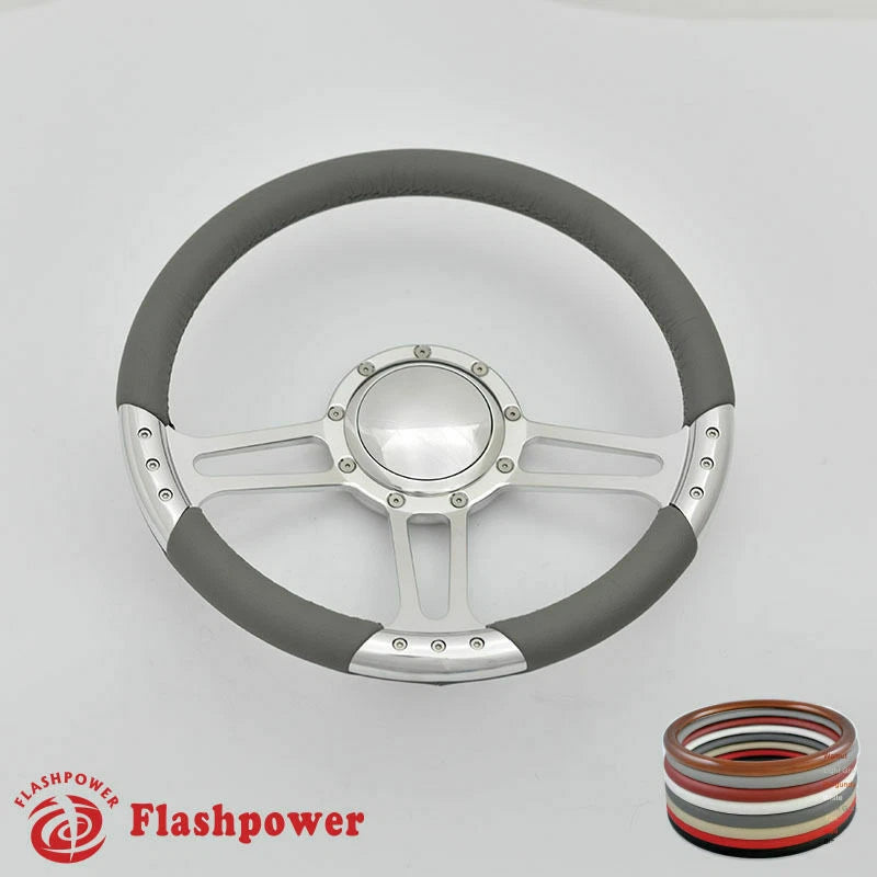 14'' Billet Steering Wheels Full Wrap GMC Trucks Blazer El Camino Jimmy