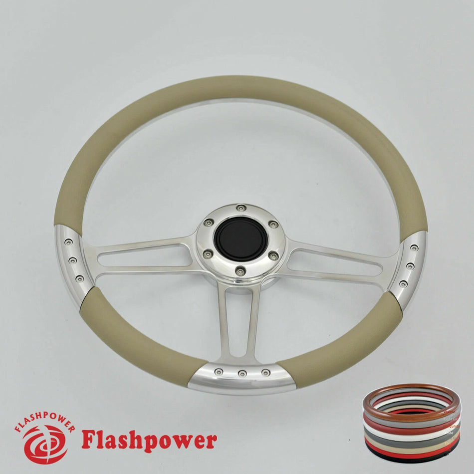 14'' Billet Steering Wheels Full Wrap GMC Trucks Blazer El Camino Jimmy