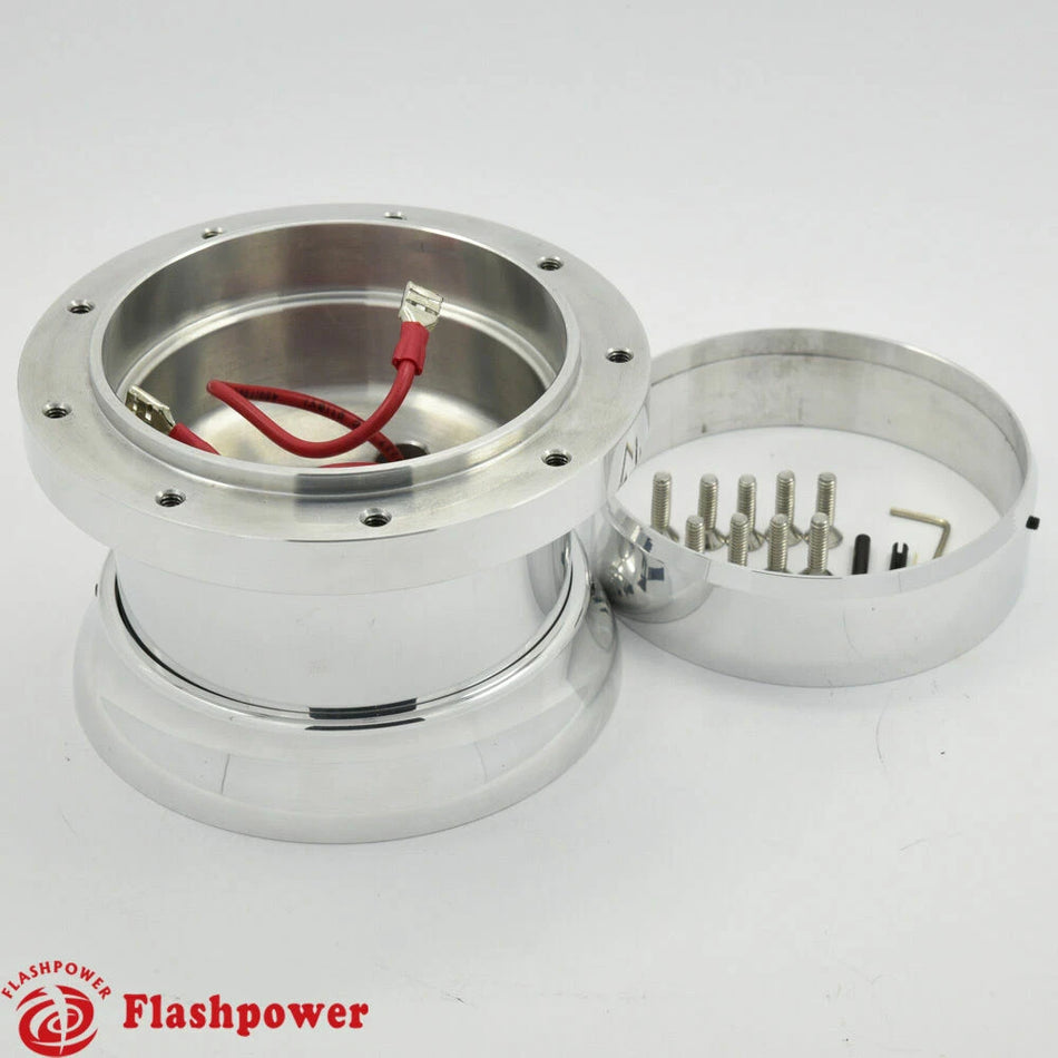 9 Bolt Steering Wheel Hub Adapter Ford Mustang Thunderbird Bronco Couga Polished