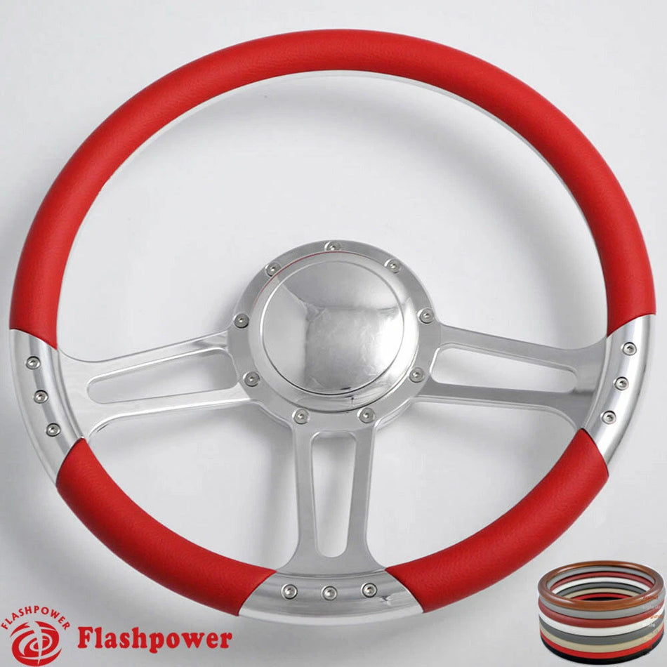 14'' Billet Steering Wheels Half Wrap GMC Trucks Blazer El Camino Jimmy