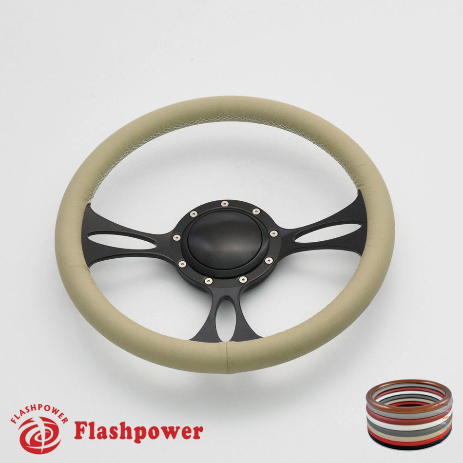 14'' Billet Steering Wheels Full Wrap Buick Cadillac Pontiac GTO Firebird