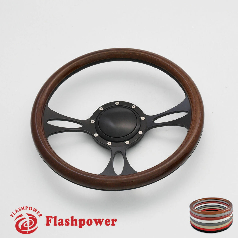 14'' Billet Steering Wheels Full Wrap Buick Cadillac Pontiac GTO Firebird