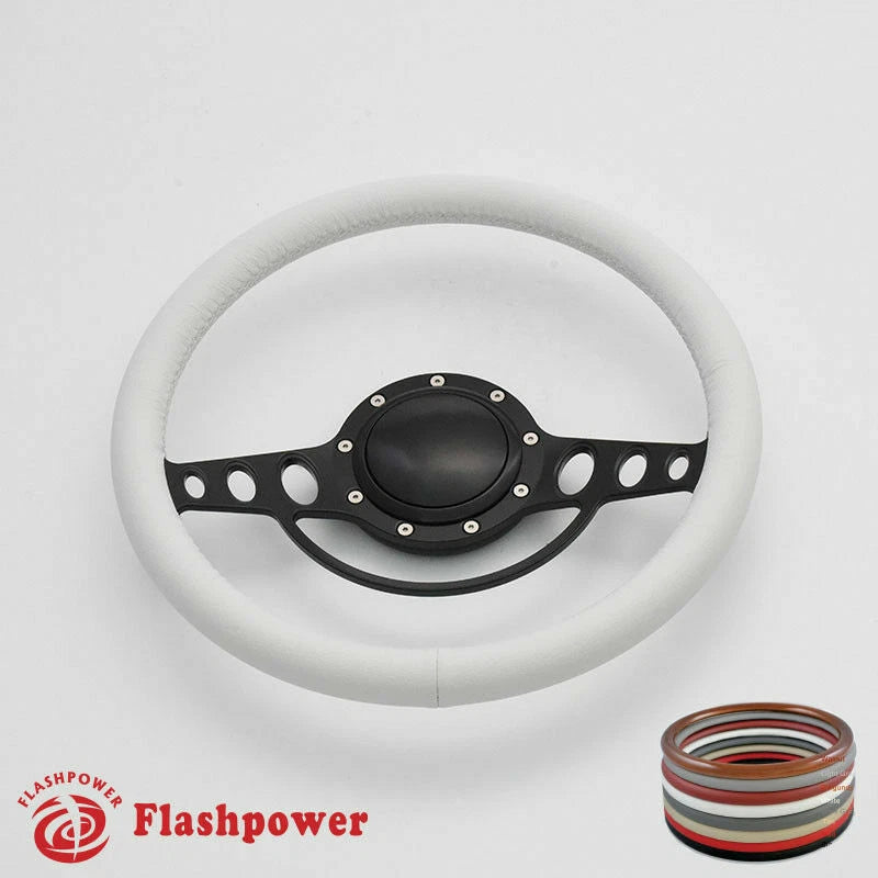 14'' Billet Steering Wheels Full Wrap Ford Thunderbird Mustang EXP w/ Horn