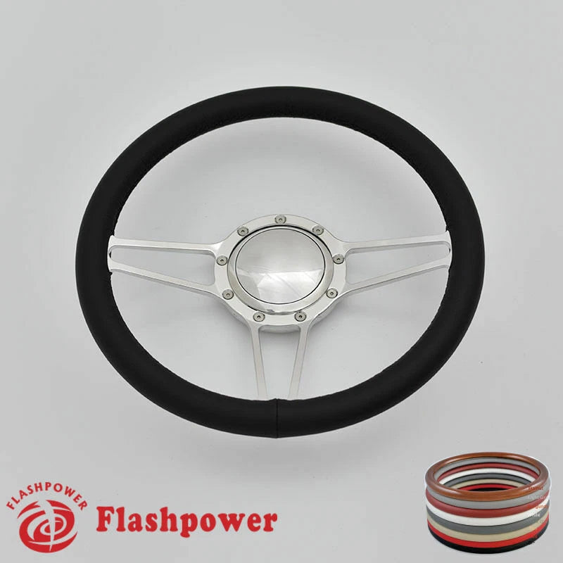14'' Billet Steering Wheels Full Wrap Dodge Challenger Charger Daytona