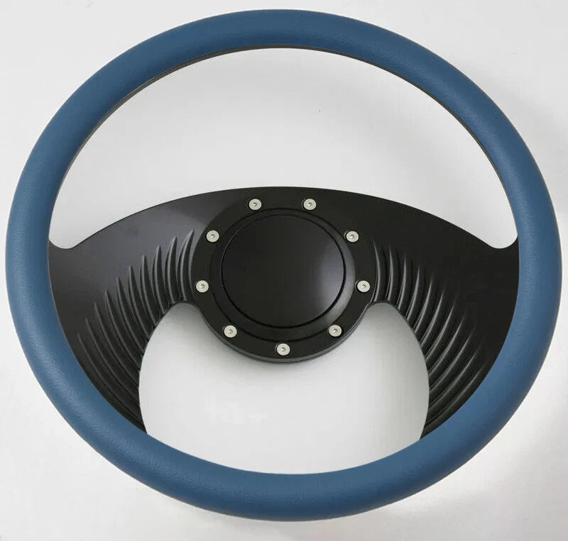 14'' Billet Steering Wheels Half Wrap Street Rod GM Corvair Impala Chevy II Ford