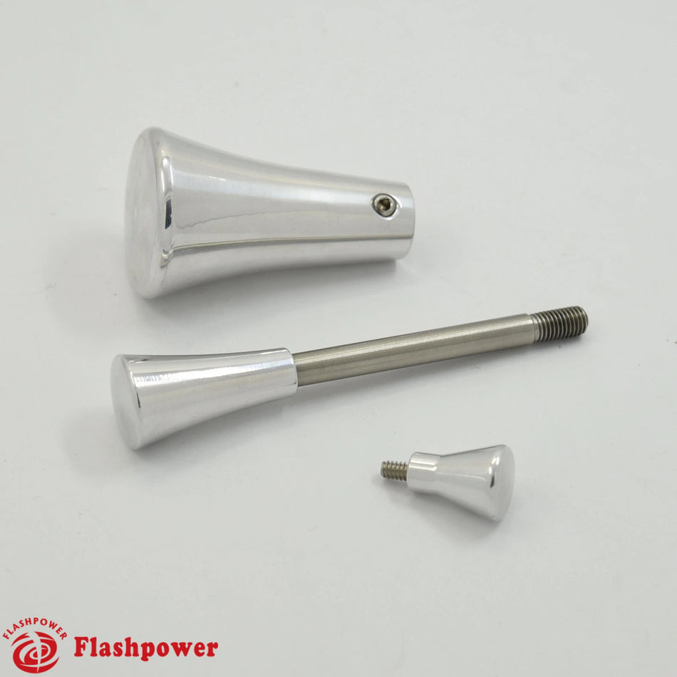 Steering Billet Polished Aluminum Column Turn Flasher Shift Knob Tilt Lever