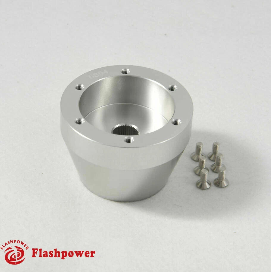 Flashpower Steering Wheel Adapter 6 Bolt Billet Satin For ATV UTV