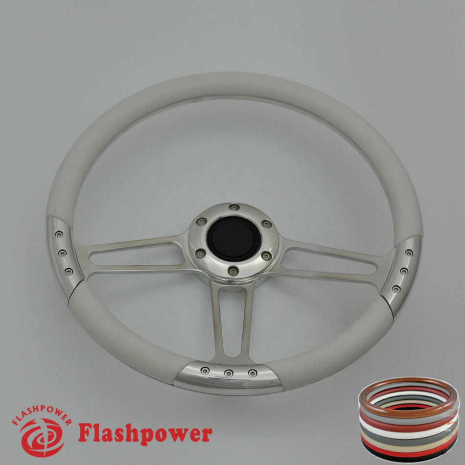 14'' Billet Steering Wheels Full Wrap GMC Trucks Blazer El Camino Jimmy