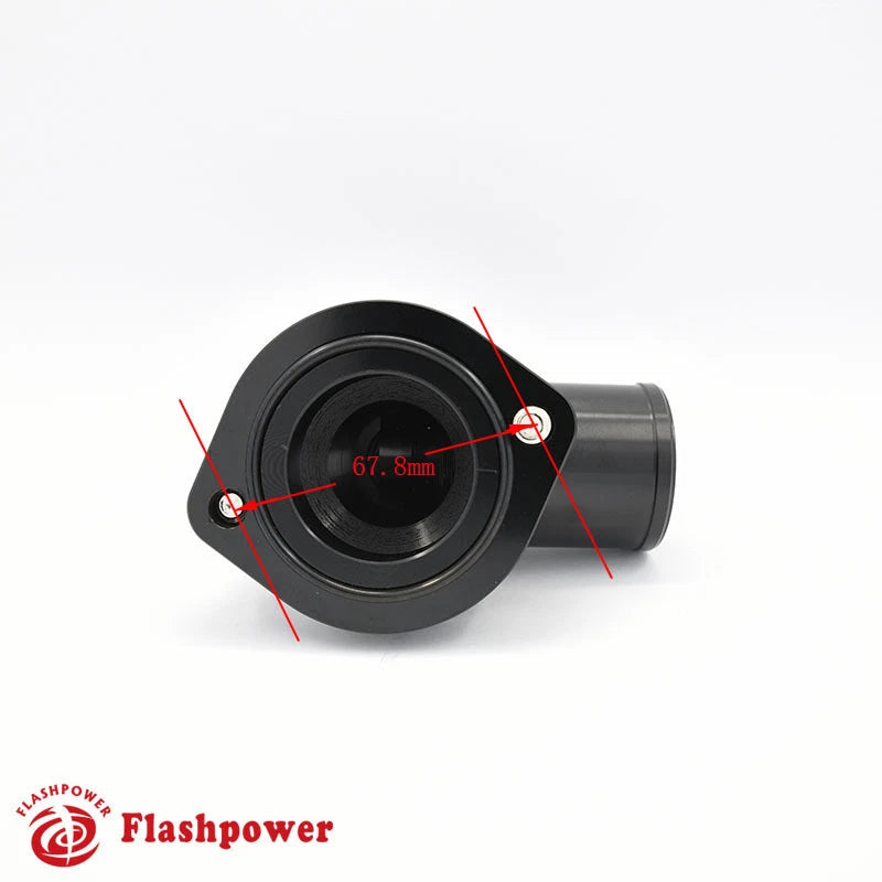 Billet Aluminum Swivel Water Neck Ford Big Block 370 429 460 514 16AN Black