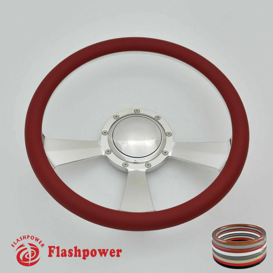 14'' Billet Steering Wheels Half Wrap Buick Cadillac Pontiac GTO Firebird