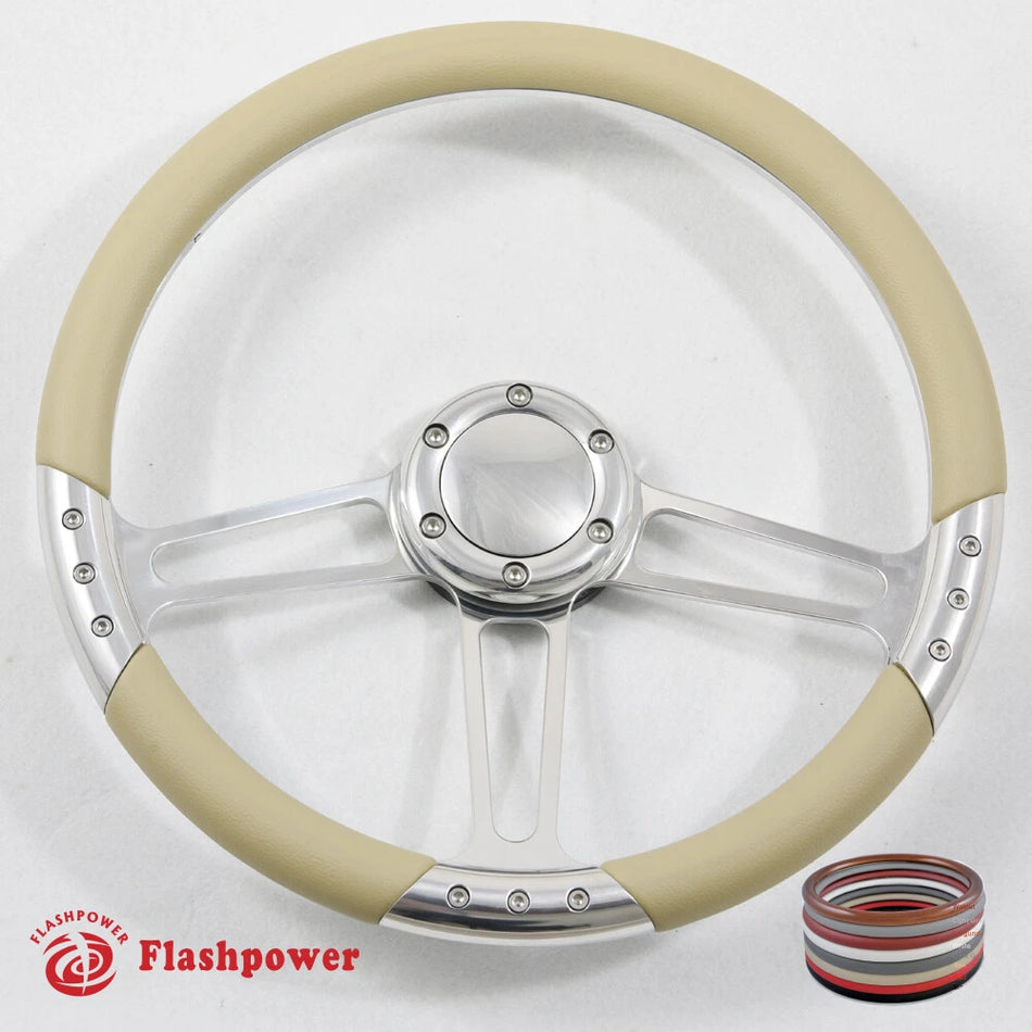 14'' Billet Steering Wheels Half Wrap GMC Trucks Blazer El Camino Jimmy