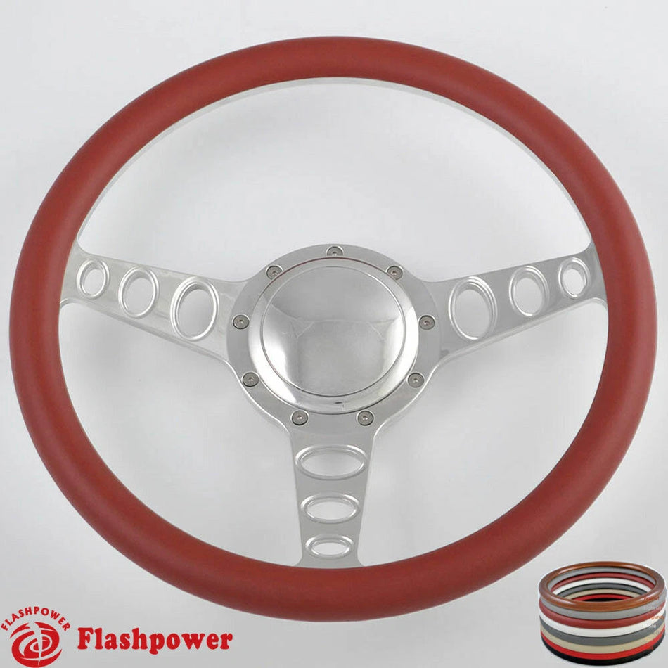 14'' Billet Steering Wheels w/ Horn Chrysler New Yorker Imperial Cordoba
