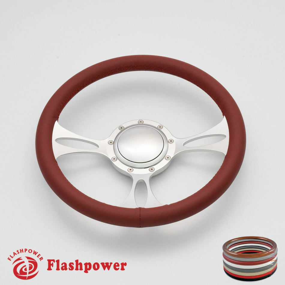 14'' Billet Steering Wheel Full Wrap Buick Cadillac Pontiac Caprice GTO Firebird