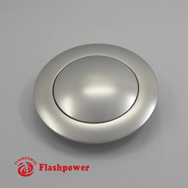 Billet Aluminum Steering Wheel Horn Button Big Plain Satin