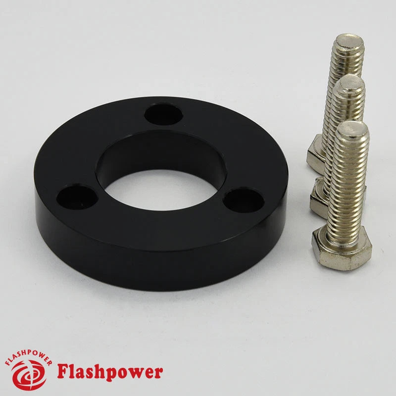 1/2" Steering Wheel Spacer Black Aluminum for Grant APC Pilot