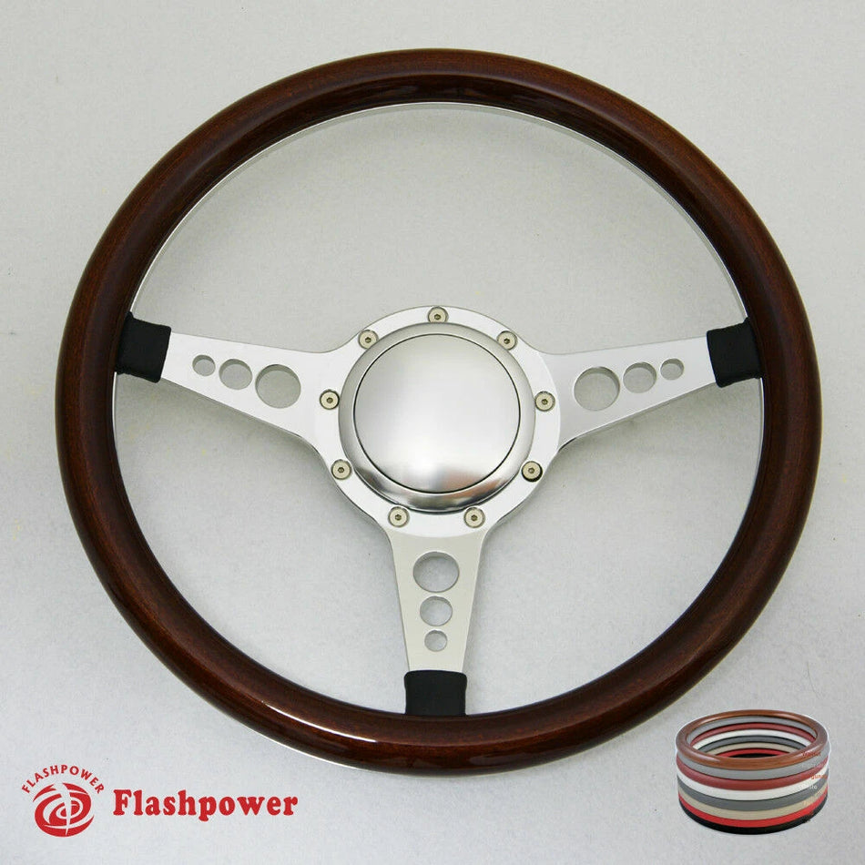 14'' Billet Steering Wheel Half Wrap Horn Button GMC Catalina