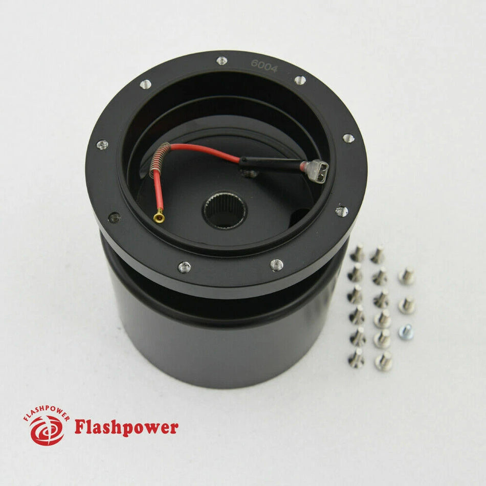 9 Bolt Steering Wheel Adapter Tilt Telescopic GM Buick Oldsmobile 1969-83 Black