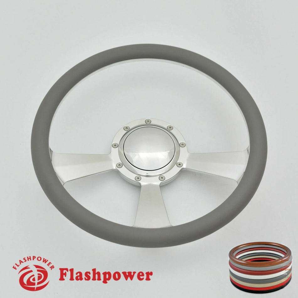 14'' Billet Steering Wheels Half Wrap Buick Cadillac Pontiac GTO Firebird