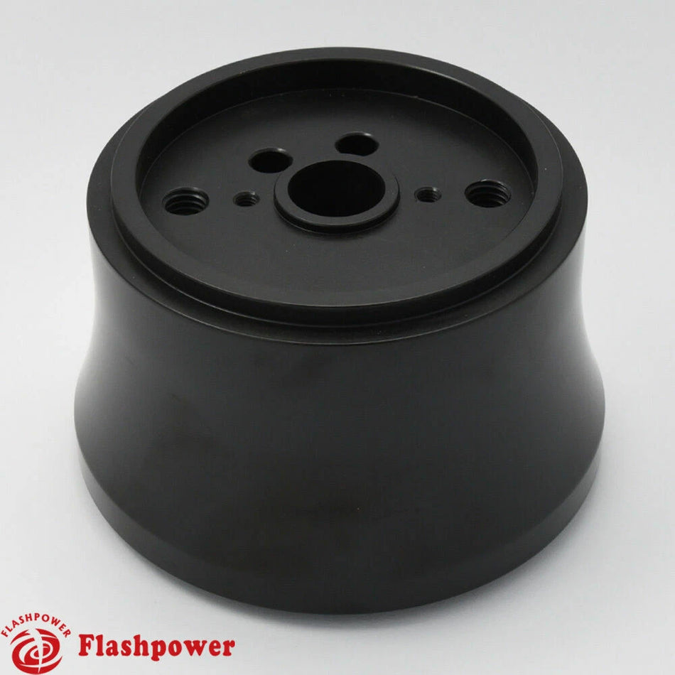 Black Aluminum Billet Steering Wheel Hub Adapter GM 49-66 Street Hot Rod