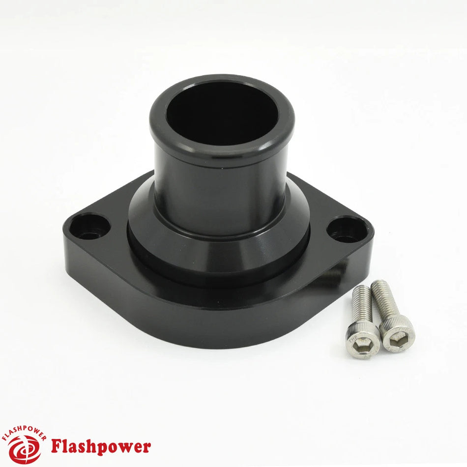 Billet Swivel Thermostat Housings Water Neck 180 1.5" LS Engine Black