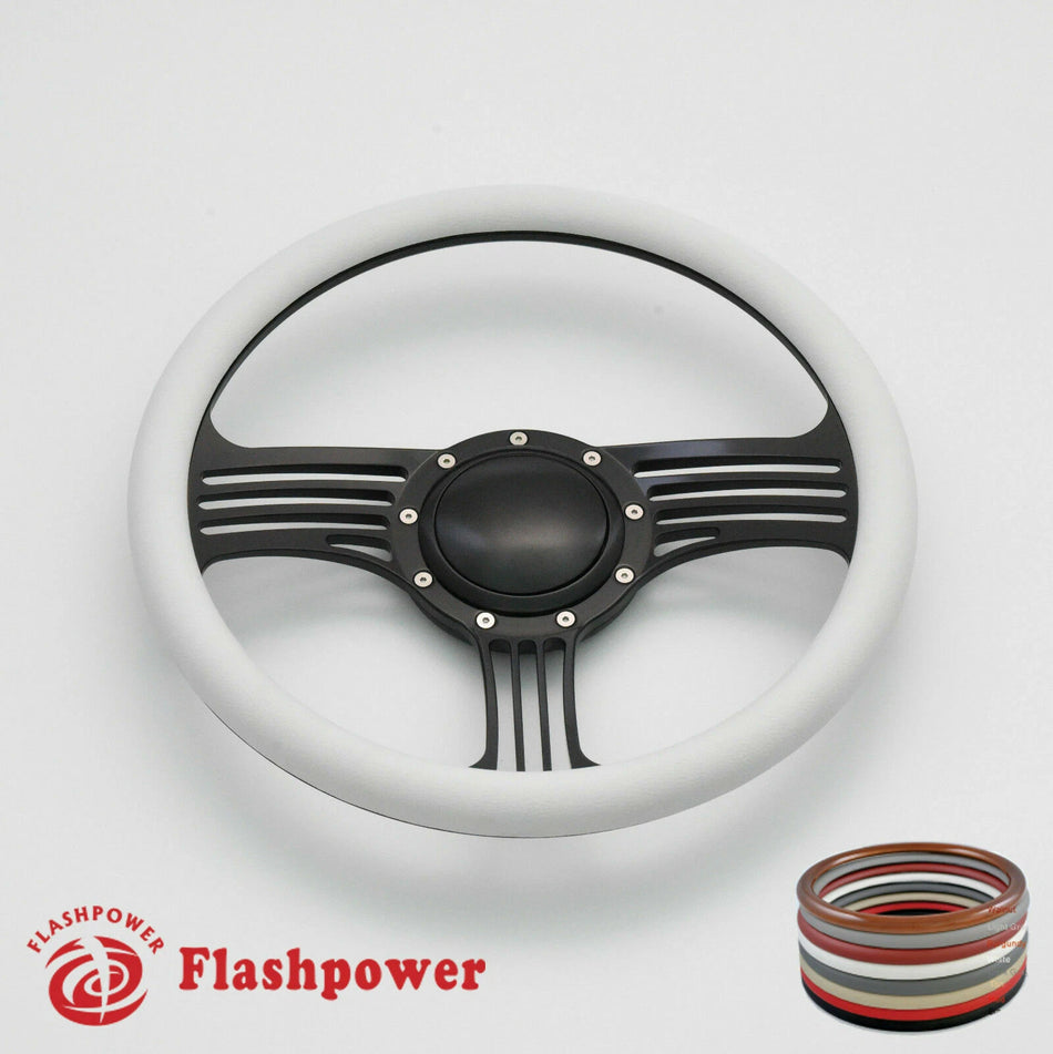 14'' Billet Steering Wheels Full Wrap Bronco F150 Mercury Capri Lincoln