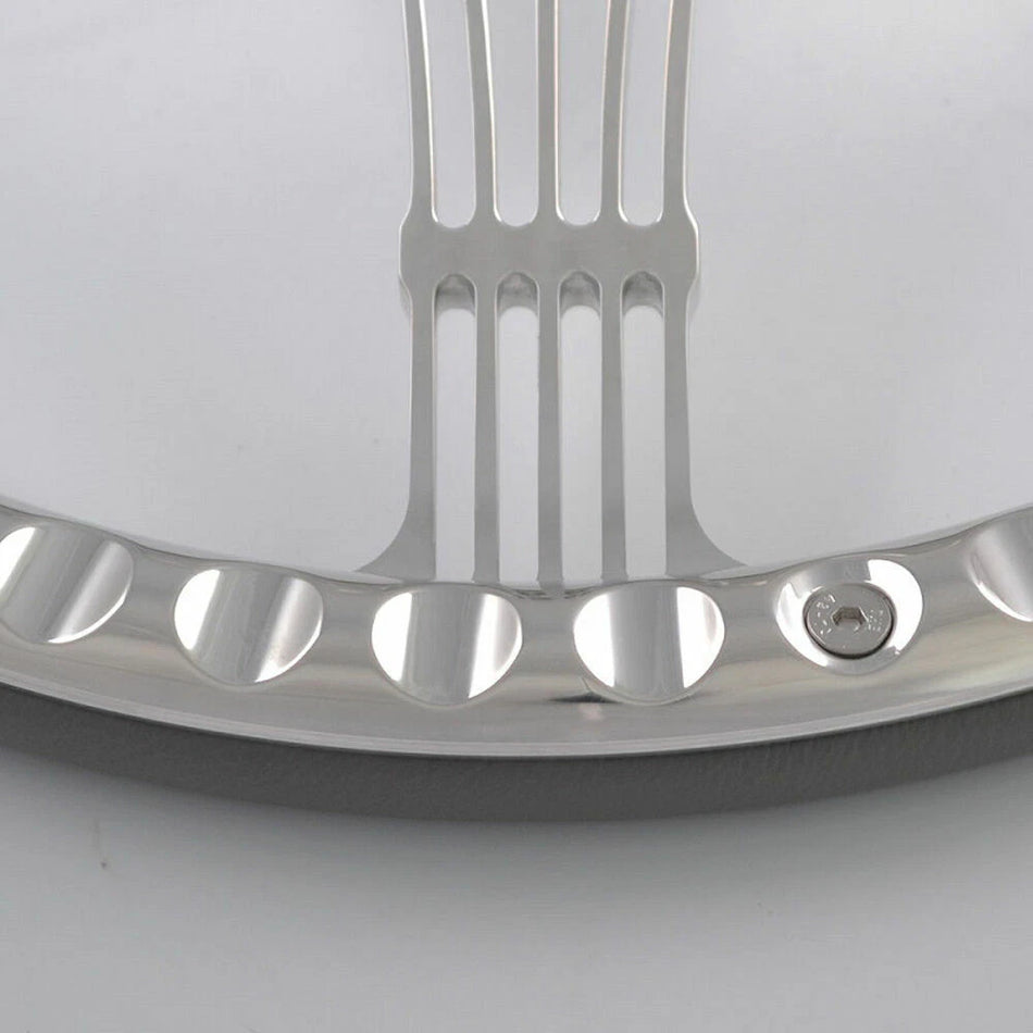 14'' Billet Steering Wheels Half Wrap Banjo Wrangler YJ Cherokee Jeep GMC w/ Horn