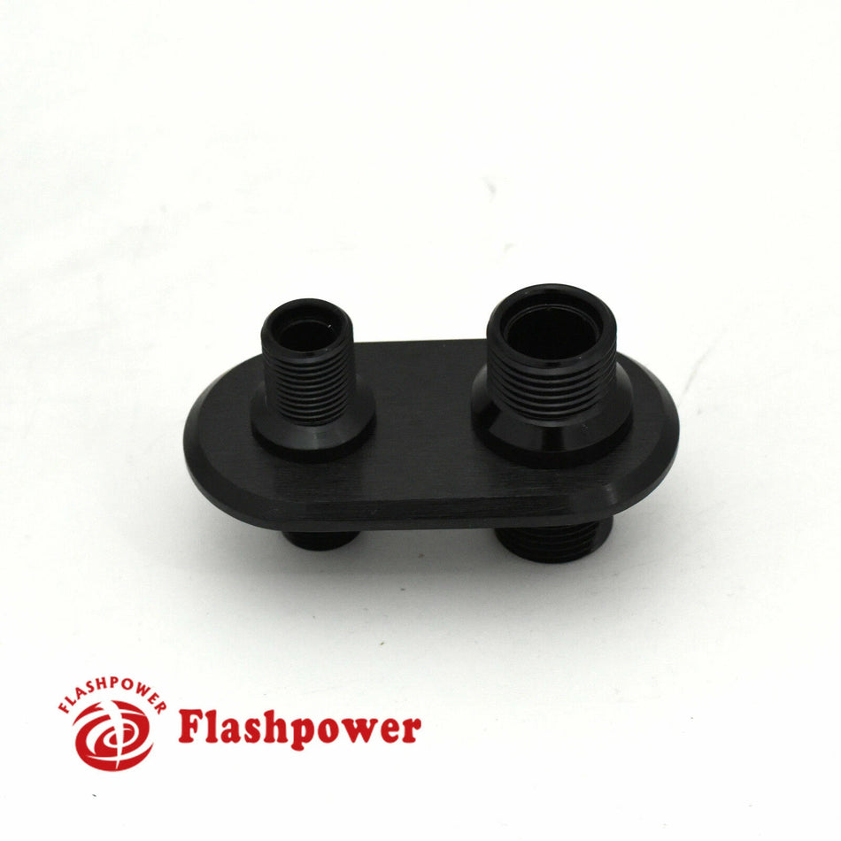 2-Port Billet Aluminum Firewall Heater & A/C Bulkhead Connector Hot Rod