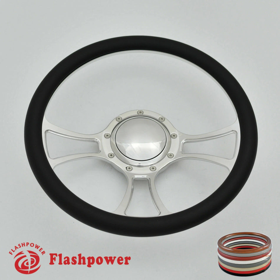 14'' Billet Steering Wheels Half Wrap Restoration Suburban El Camino