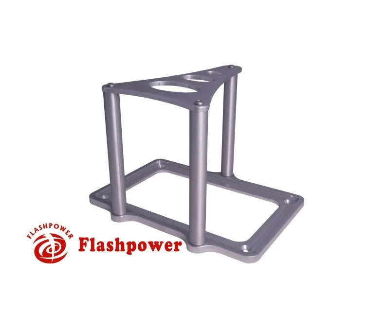 Billet Aluminum Battery Hold Down Tray for Powermaster Batteries Clear Anodized