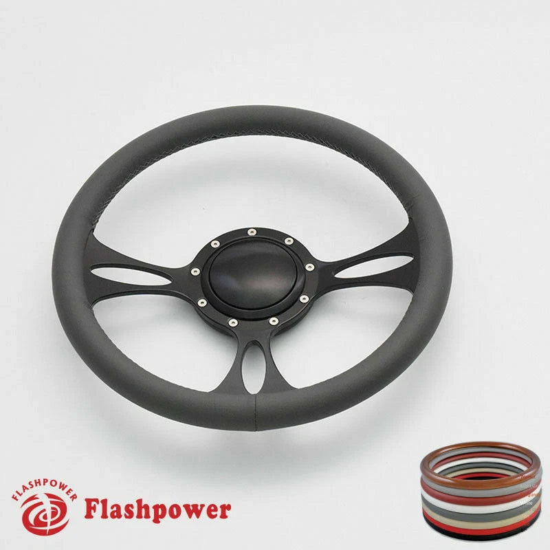 14'' Billet Steering Wheels Full Wrap Buick Cadillac Pontiac GTO Firebird
