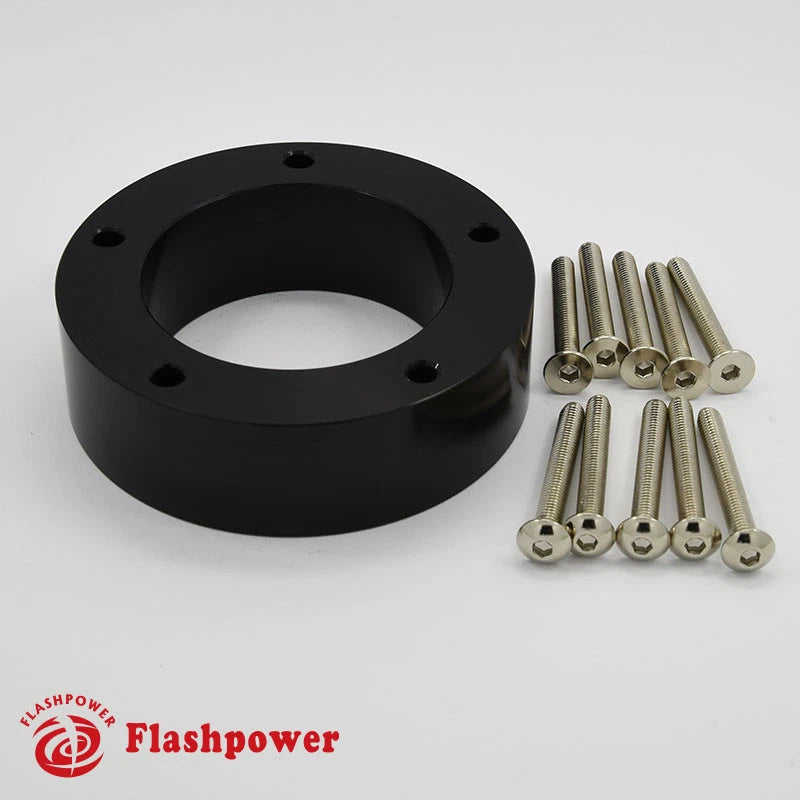 1" Steering Wheel Spacer Black Aluminum for Grant APC Pilot