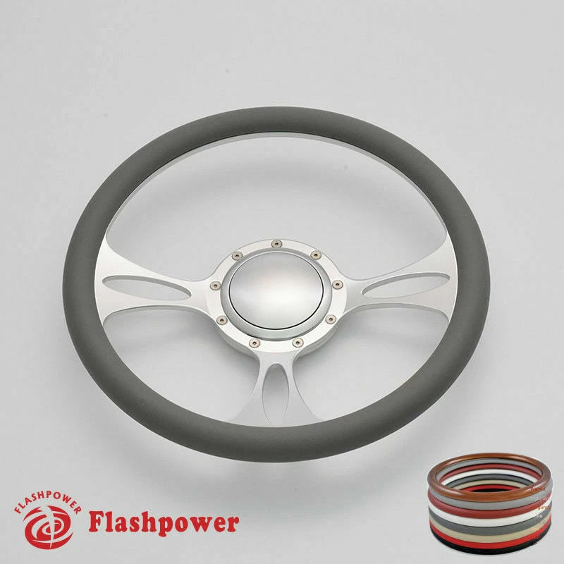 14'' Billet Steering Wheels Half Wrap Bronco F150 Mercury Capri Lincoln