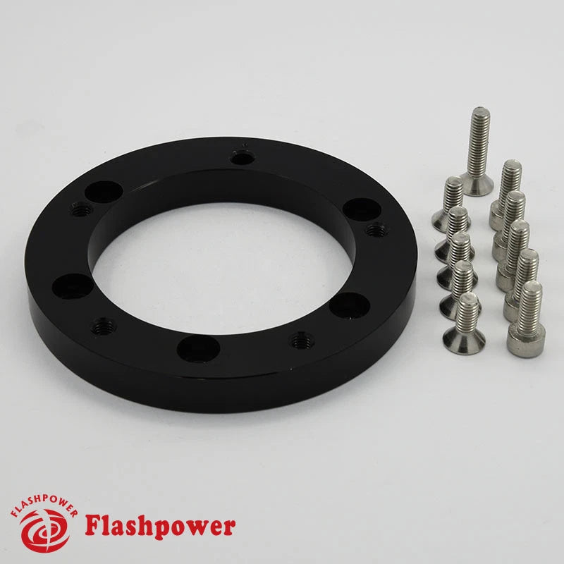 3/8" Billet Extension Hub/ Spacer for 5 Hole Steering Wheel to 6 Hole Adapter