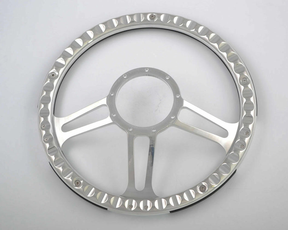 14'' Billet Steering Wheels  Wrap Impala Wrangler YJ Cherokee Jeep w/Horn