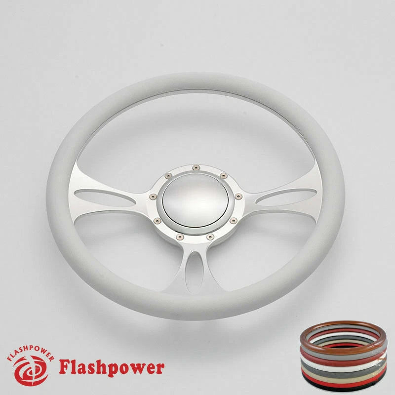 14'' Billet Steering Wheels Half Wrap Bronco F150 Mercury Capri Lincoln