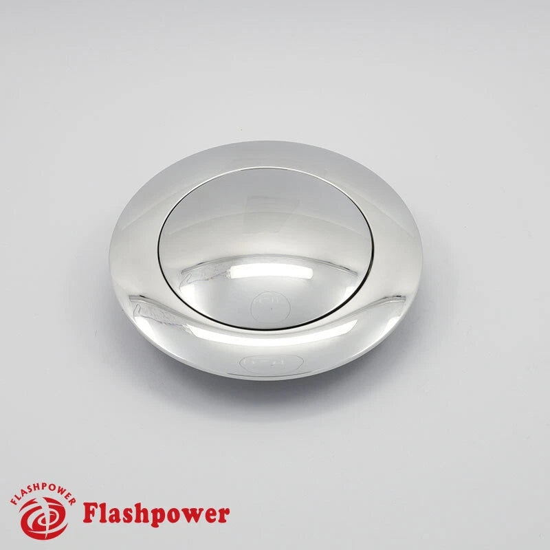 Billet Aluminum Steering Wheel Horn Button Big Plain Polished