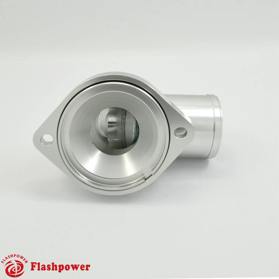 Billet Swivel Thermostat Housings Water Neck 90 1.5" LS Engine Clear