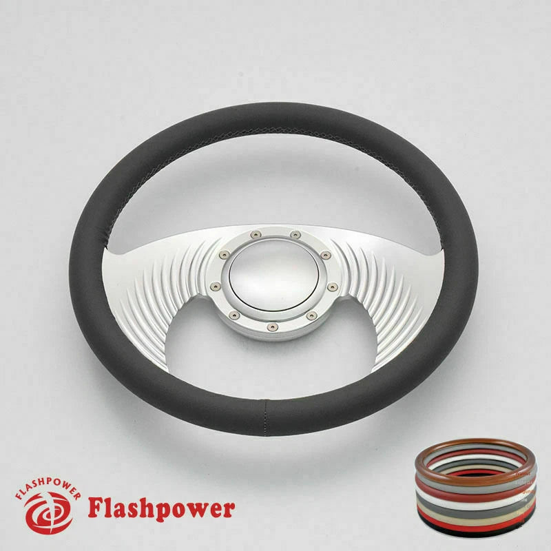 14'' Billet Steering Wheels Full Wrap GMC Trucks Blazer El Camino w/ Horn