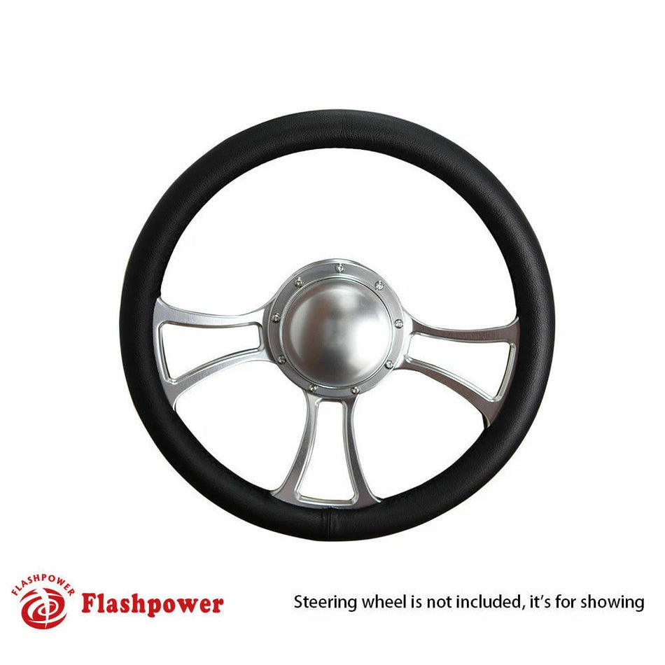 9 bolt Steering Wheel Short Adapter Boss Kit and Horn Button GM Chevy