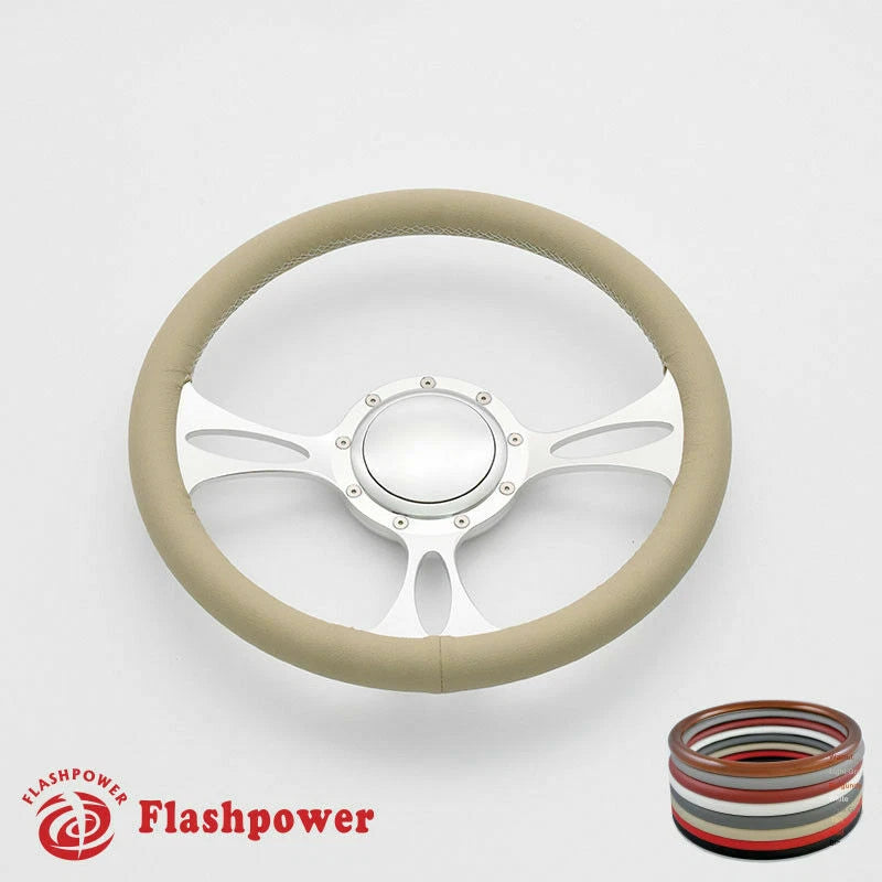 14'' Billet Steering Wheel Full Wrap Buick Cadillac Pontiac Caprice GTO Firebird