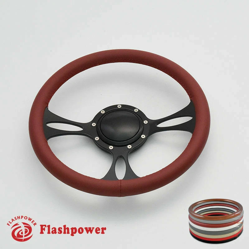 14'' Billet Steering Wheels Full Wrap Buick Cadillac Pontiac GTO Firebird