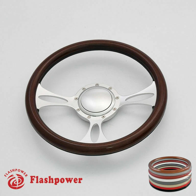 14'' Billet Steering Wheel Full Wrap Buick Cadillac Pontiac Caprice GTO Firebird