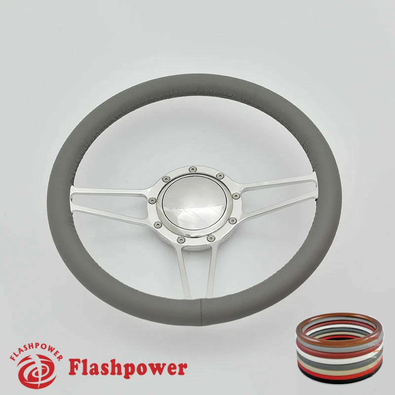 14'' Billet Steering Wheels Full Wrap Dodge Challenger Charger Daytona