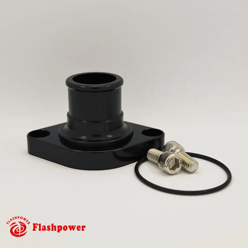 Billet Aluminum Black Water Neck SBC BBC Chevy Big Small Block 327 350 454 396