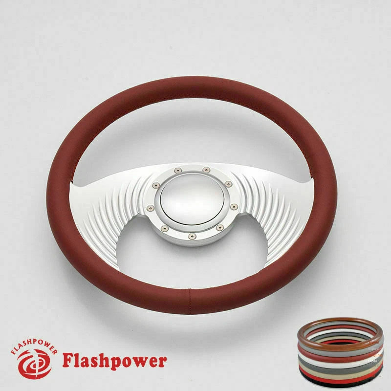 14'' Billet Steering Wheels Full Wrap GMC Trucks Blazer El Camino w/ Horn