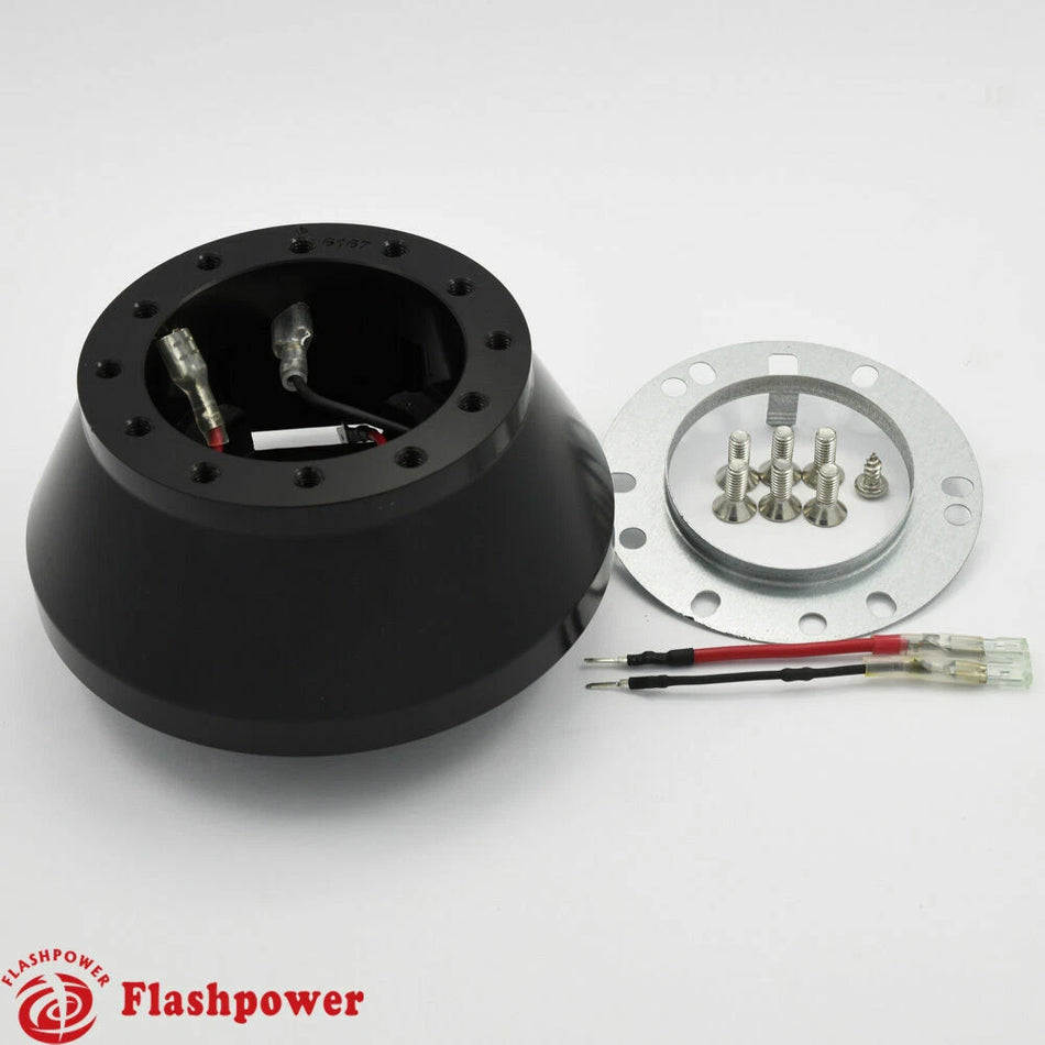 6 Bolt Steering Wheel Adapter Boss Kit Ford Mustang Focus Billet Aluminum Black